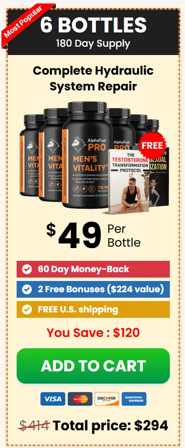 AlphaFuel Pro- 6 Bottle